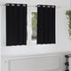 VidaXL Verdunkelungsvorhänge mit Ringen 2 Stück Schwarz 140 x 140 cm