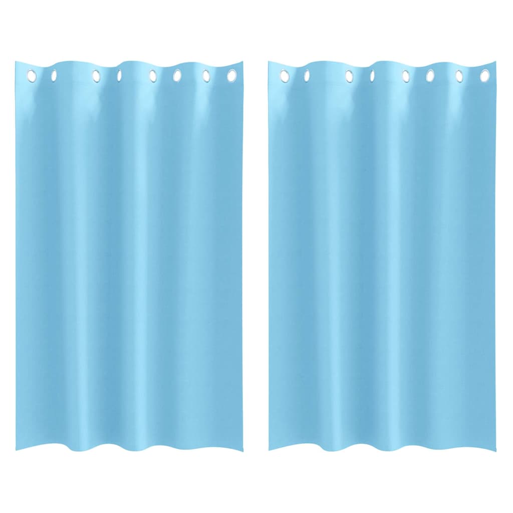 Vidaxl Verdunkelungsvorhänge mit Ringen 2 Stück Hellblau 175 x 140 cm