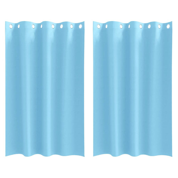 Vidaxl Verdunkelungsvorhänge mit Ringen 2 Stück Hellblau 175 x 140 cm