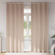VidaXL Verdunkelungsvorhänge mit Ringen 2 Stück Taupe 260 x 140 cm