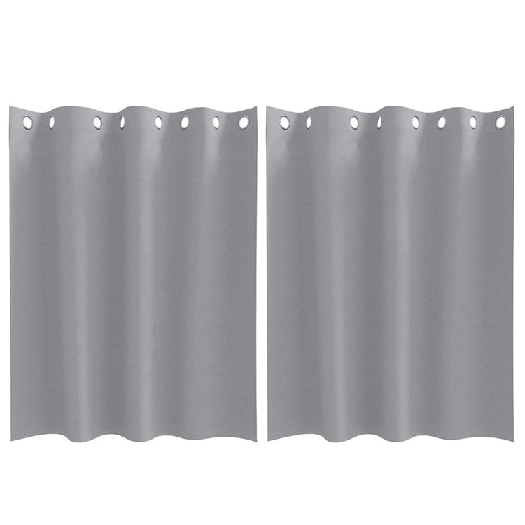 VidaXL Verdunkelungsvorhänge mit Ringen 2 Stück Hellgrau 140 x 140 cm