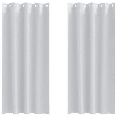 Vidaxl Verdunkelungsvorhänge mit Ringen 2 Stück hellgrau 225 x 140 cm