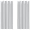 Vidaxl Verdunkelungsvorhänge mit Ringen 2 Stück hellgrau 245 x 140 cm