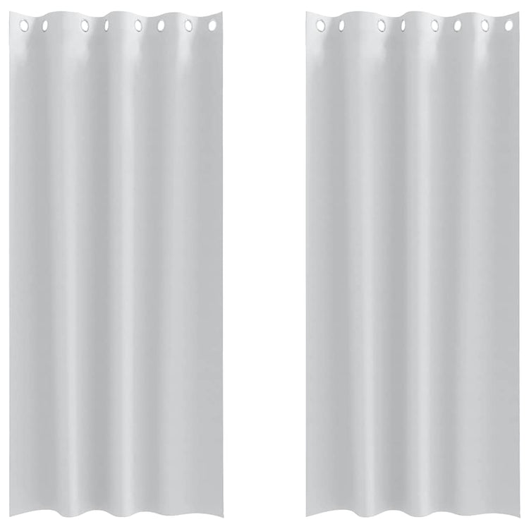 Vidaxl Verdunkelungsvorhänge mit Ringen 2 Stück hellgrau 260 x 140 cm
