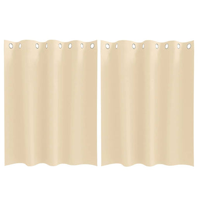 Vidaxl Verdunkelungsvorhänge mit Ringen 2 Stück Creme 140 x 140 cm