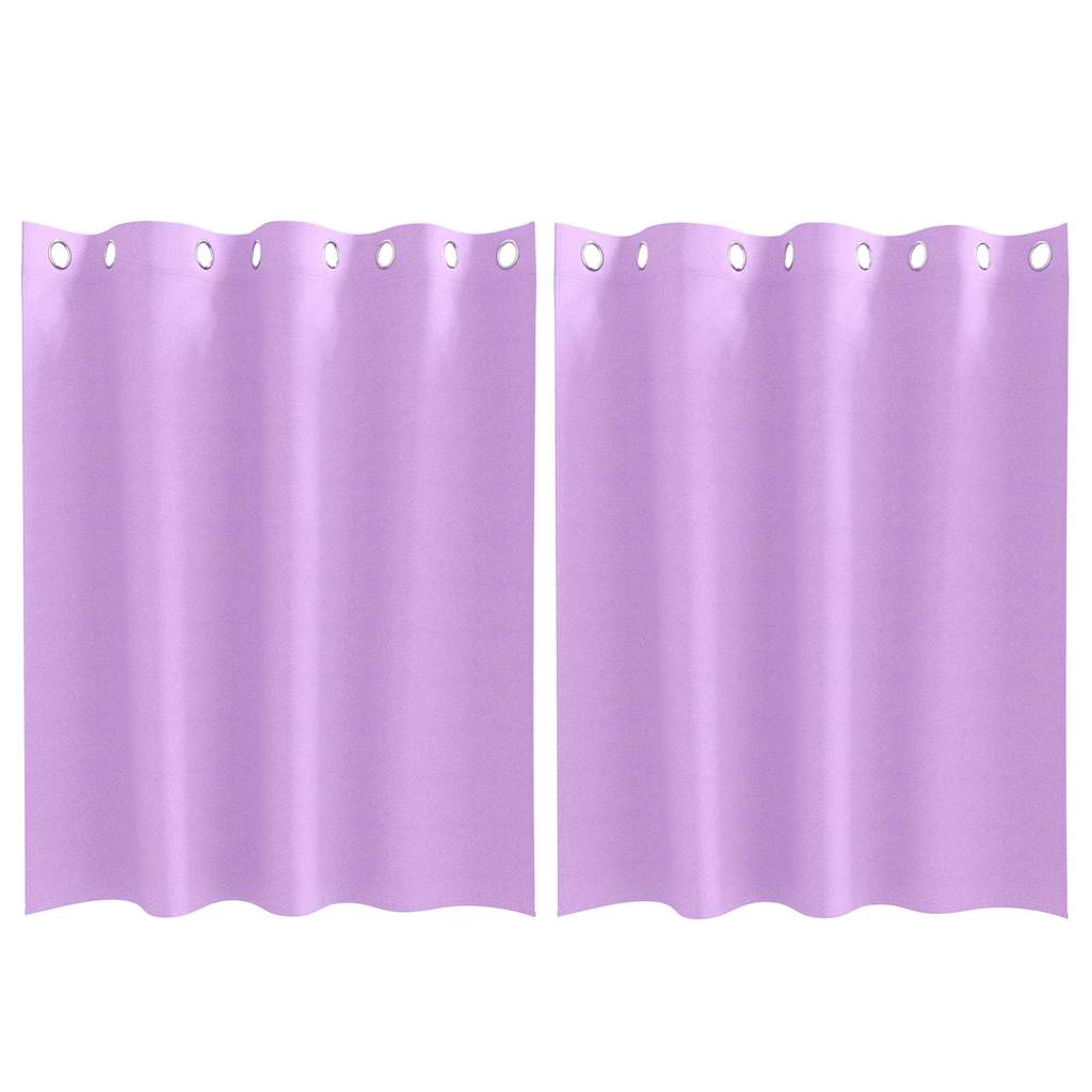 Vidaxl Verdunkelungsvorhänge mit Ringen 2 Stück lila 140 x 140 cm