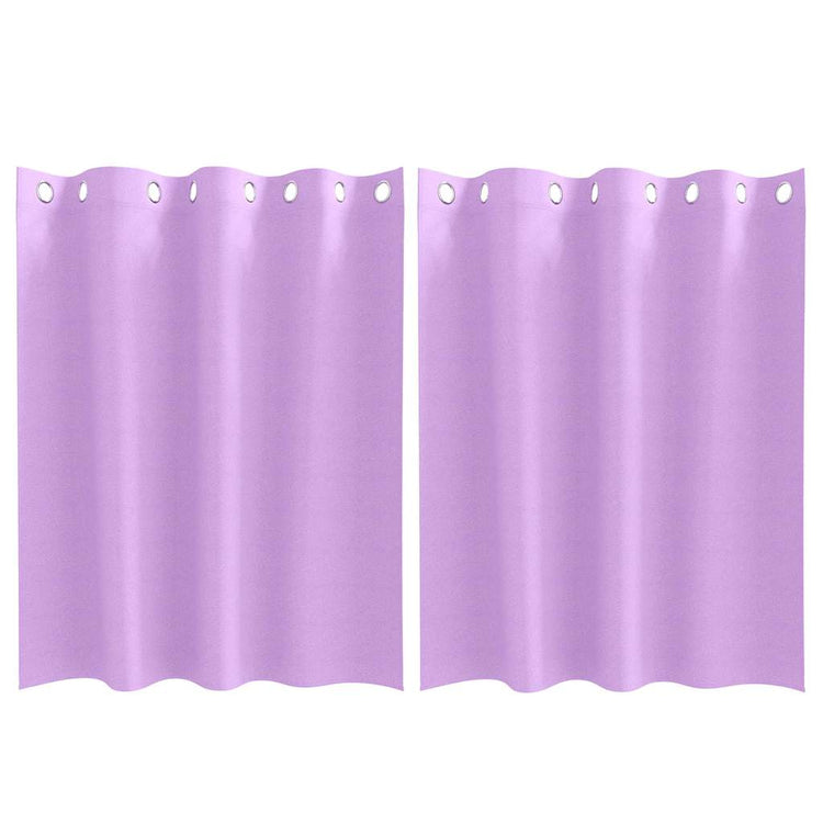 Vidaxl Verdunkelungsvorhänge mit Ringen 2 Stück lila 140 x 140 cm
