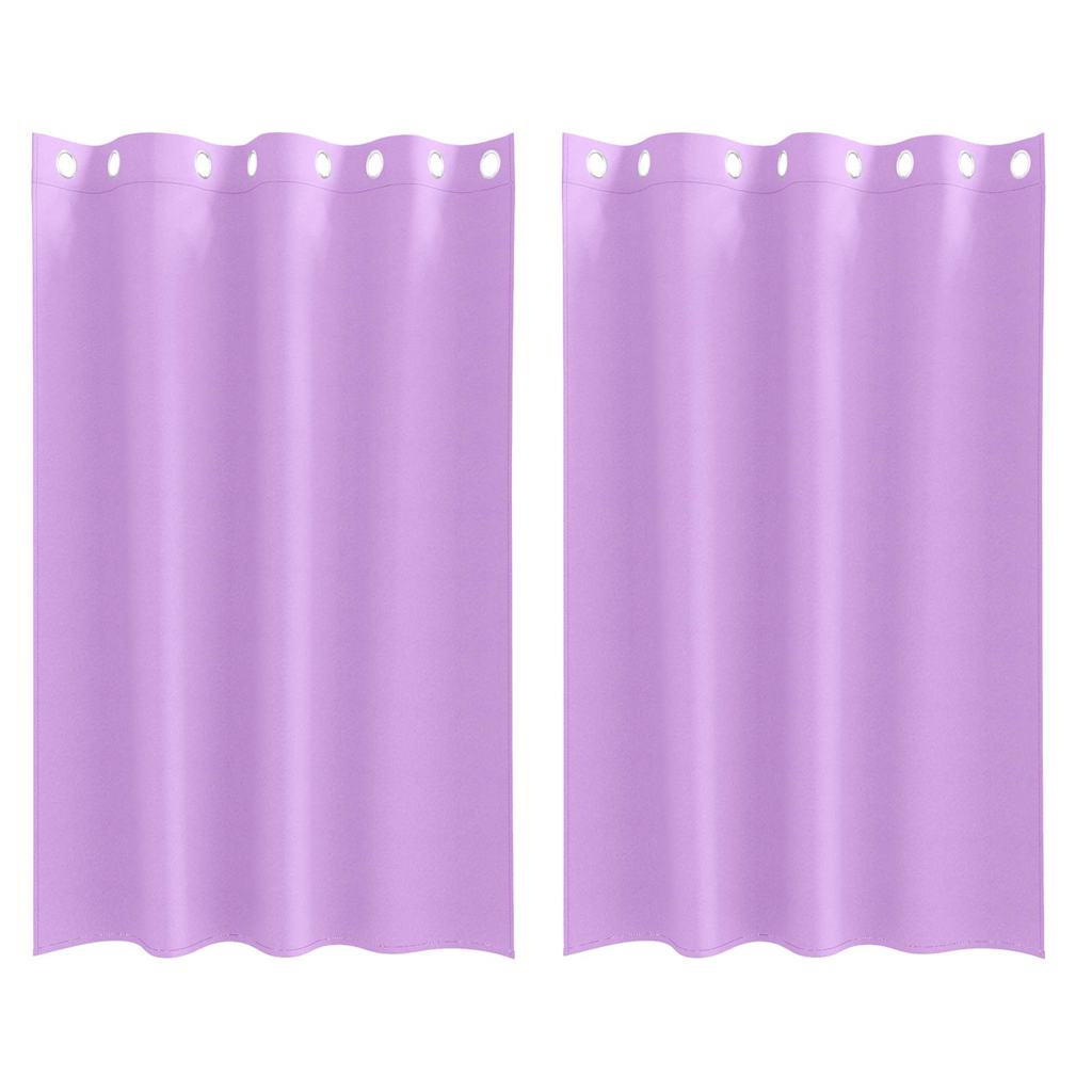 Vidaxl Verdunkelungsvorhänge mit Ringen 2 Stück Lila 175 x 140 cm