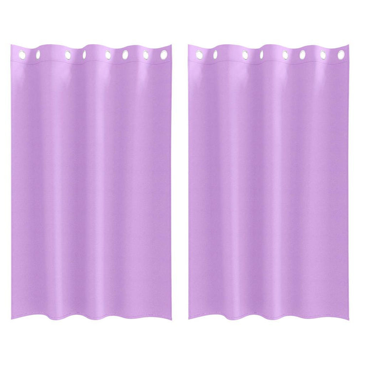 Vidaxl Verdunkelungsvorhänge mit Ringen 2 Stück Lila 175 x 140 cm