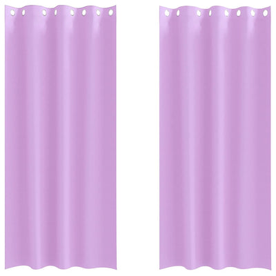 Vidaxl Verdunkelungsvorhänge mit Ringen 2 Stück Lila 225 x 140 cm