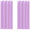 Vidaxl Verdunkelungsvorhänge mit Ringen 2 Stück lila 245 x 140 cm