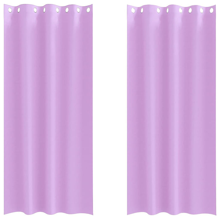 Vidaxl Verdunkelungsvorhänge mit Ringen 2 Stück lila 260 x 140 cm