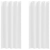 VidaXL Verdunkelungsvorhänge mit Ringen 2 Stück Reinweiß 225 x 140 cm