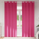Vidaxl Verdunkelungsvorhänge mit Ringen 2 Stück leuchtend rosa 225 x 140 cm