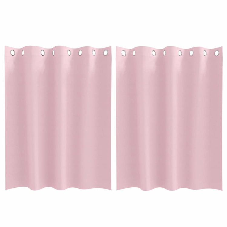VidaXL Verdunkelungsvorhänge mit Ringen 2 Stück Babyrosa 140 x 140 cm
