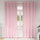 Vidaxl Verdunkelungsvorhänge mit Ringen 2 Stück Babyrosa 260 x 140 cm