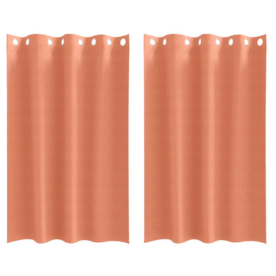 Vidaxl Verdunkelungsvorhänge mit Ringen 2 Stück Terrakotta 175 x 140 cm