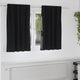 VidaXL Verdunkelungsvorhänge mit Ringen 2 Stück Schwarz 140 x 140 cm