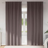 Vidaxl Verdunkelungsvorhänge mit Ringen 2 Stück dunkelbraun 260 x 140 cm