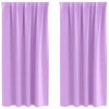 Vidaxl Verdunkelungsvorhänge mit Ringen 2 Stück Lila 175 x 140 cm