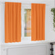 VidaXL Verdunkelungsvorhänge mit Ringen 2 Stück Orange 175 x 140 cm