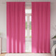 Vidaxl Verdunkelungsvorhänge mit Ringen 2 Stück leuchtend rosa 225 x 140 cm