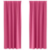 Vidaxl Verdunkelungsvorhänge mit Ringen 2 Stück leuchtend rosa 260 x 140 cm