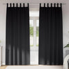 VidaXL Verdunkelungsvorhänge mit Ringen 2 Stück Schwarz 225 x 140 cm