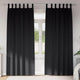VidaXL Verdunkelungsvorhänge mit Ringen 2 Stück Schwarz 260 x 140 cm
