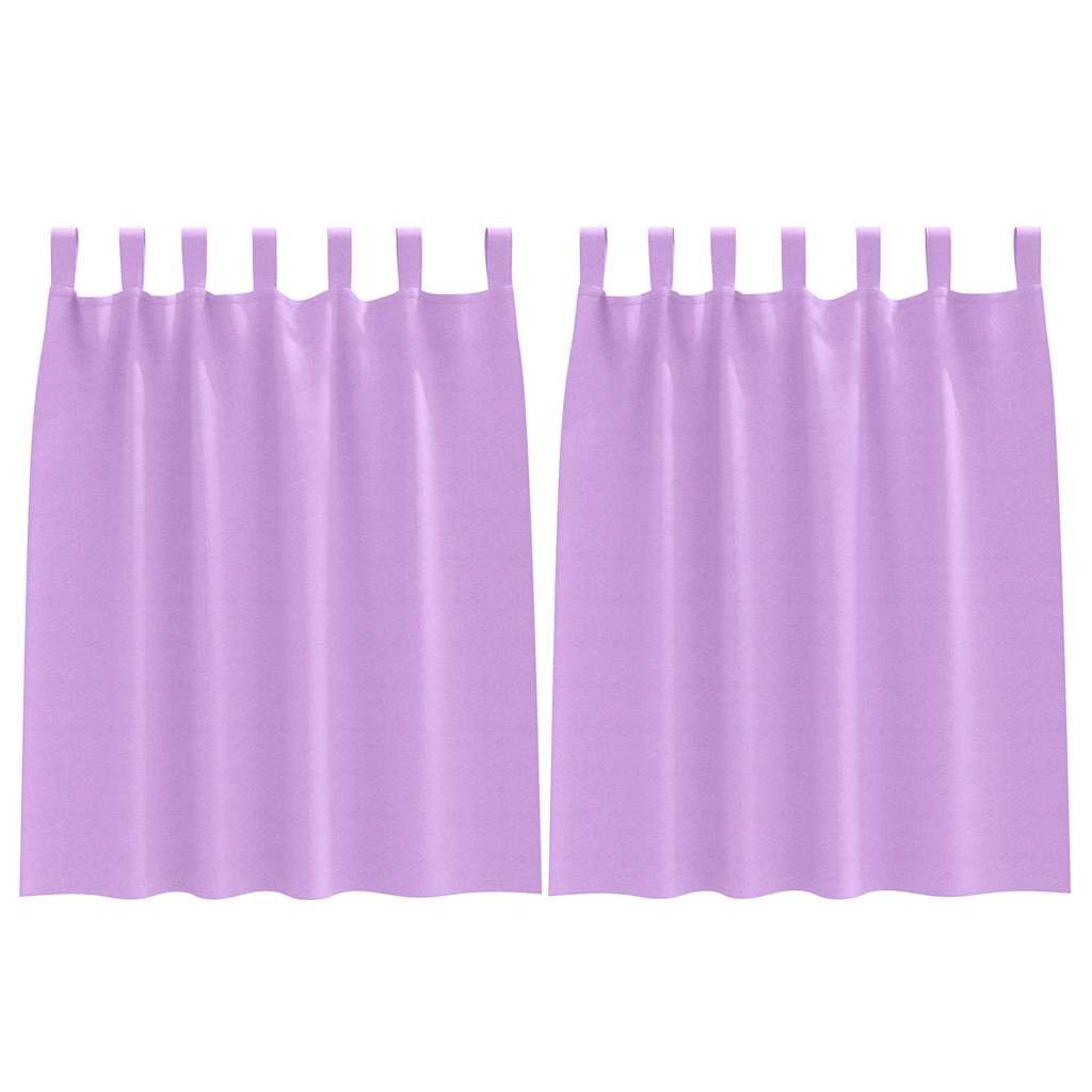 Vidaxl Verdunkelungsvorhänge mit Ringen 2 Stück lila 140 x 140 cm