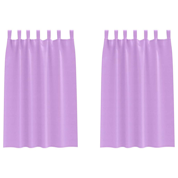 Vidaxl Verdunkelungsvorhänge mit Ringen 2 Stück Lila 175 x 140 cm