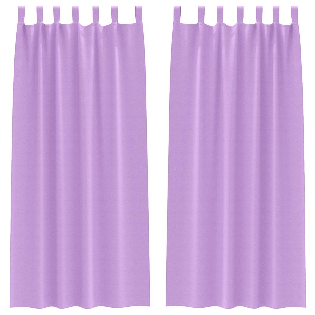 Vidaxl Verdunkelungsvorhänge mit Ringen 2 Stück lila 245 x 140 cm