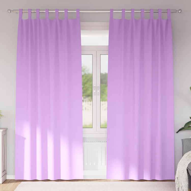 Vidaxl Verdunkelungsvorhänge mit Ringen 2 Stück lila 260 x 140 cm