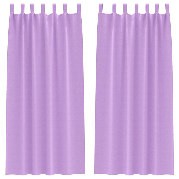 Vidaxl Verdunkelungsvorhänge mit Ringen 2 Stück lila 260 x 140 cm