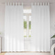 VidaXL Verdunkelungsvorhänge mit Ringen 2 Stück reinweiß 245 x 140 cm