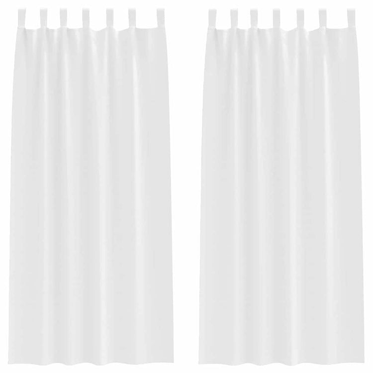 VidaXL Verdunkelungsvorhänge mit Ringen 2 Stück reinweiß 245 x 140 cm