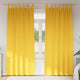 Vidaxl Verdunkelungsvorhänge mit Ringen 2 Stück Senfgelb 260 x 140 cm