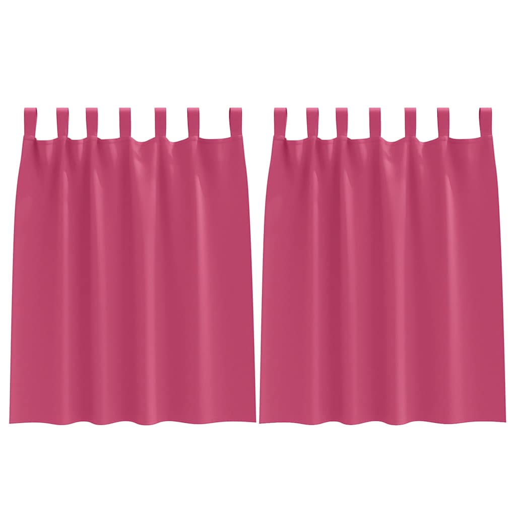 Vidaxl Verdunkelungsvorhänge mit Ringen 2 Stück leuchtend rosa 140 x 140 cm