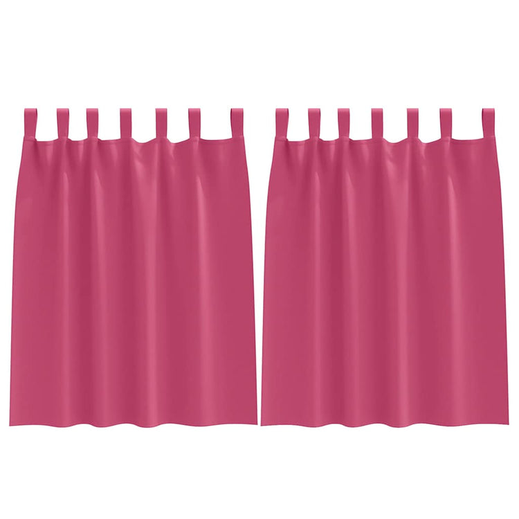 Vidaxl Verdunkelungsvorhänge mit Ringen 2 Stück leuchtend rosa 140 x 140 cm