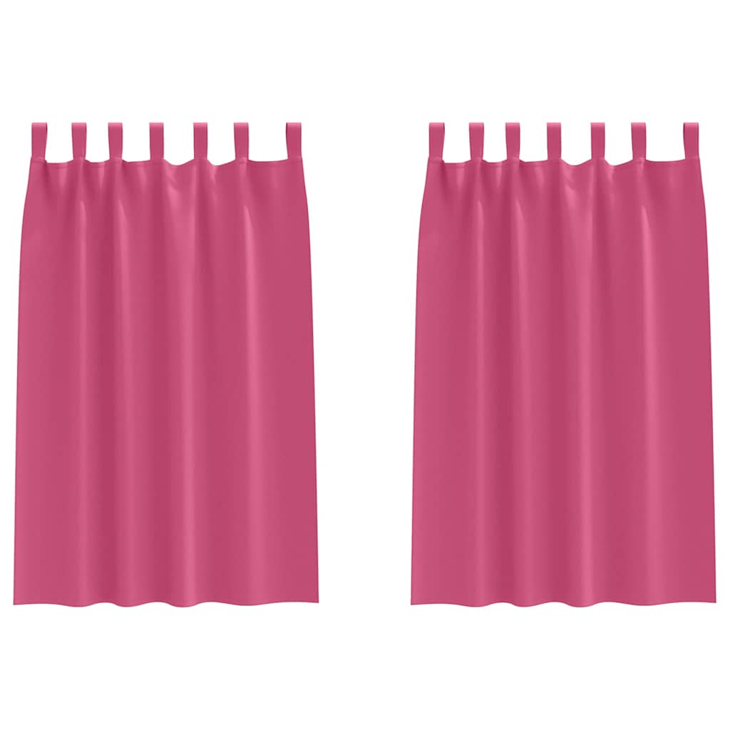 Vidaxl Verdunkelungsvorhänge mit Ringen 2 Stück leuchtend rosa 175 x 140 cm