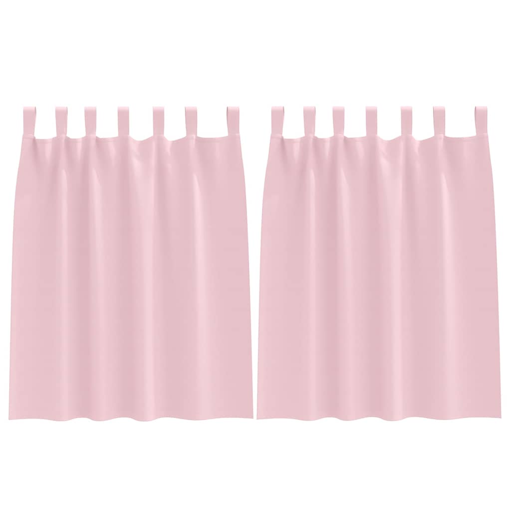 VidaXL Verdunkelungsvorhänge mit Ringen 2 Stück Babyrosa 140 x 140 cm