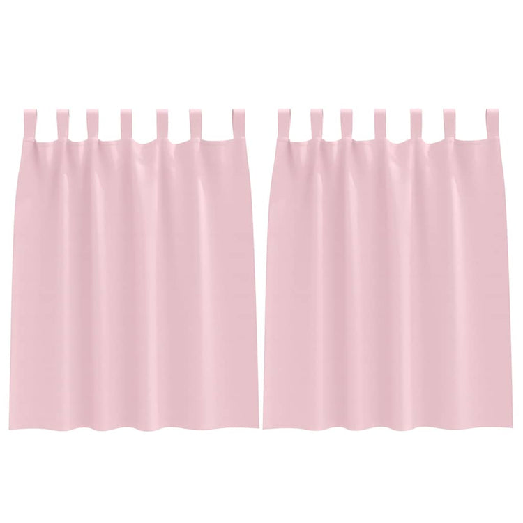 VidaXL Verdunkelungsvorhänge mit Ringen 2 Stück Babyrosa 140 x 140 cm