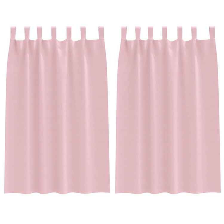 Vidaxl Verdunkelungsvorhänge mit Ringen 2 Stück Babyrosa 175 x 140 cm