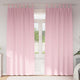 Vidaxl Verdunkelungsvorhänge mit Ringen 2 Stück Babyrosa 245 x 140 cm