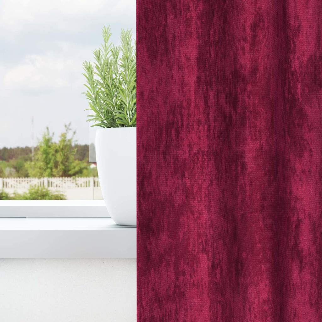 VidaXL Samtvorhänge 2 Stk. Weinrot 260 x 140 cm Samt