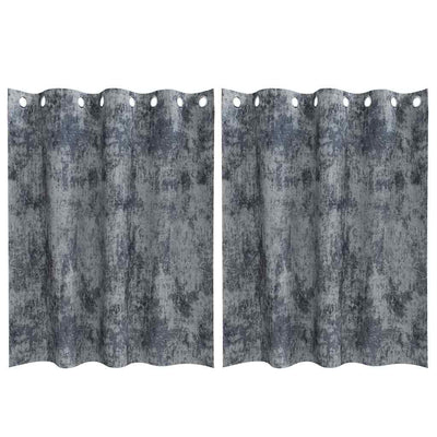VidaXL Samtvorhänge 2 Stück Silbergrau 140 x 140 cm Samt