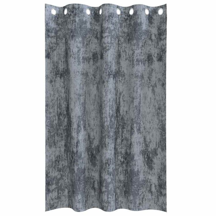 VidaXL Samtvorhänge 2 Stück Silbergrau 175 x 140 cm Samt