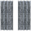 VidaXL Samtvorhänge 2 Stück Silbergrau 245 x 140 cm Samt