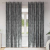 VidaXL Samtvorhänge mit Gardinen 2 Stück Grau 245 x 140 cm Samt