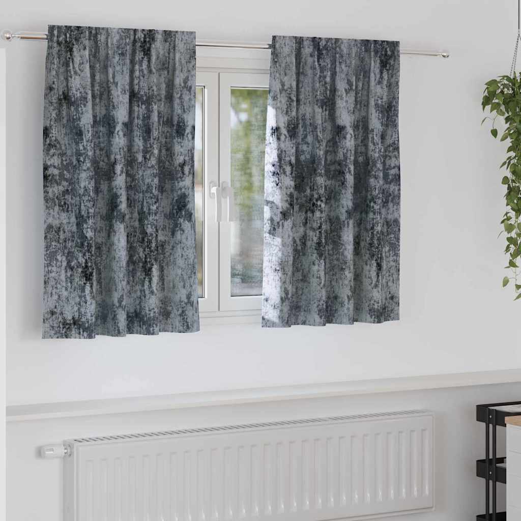 VidaXL Samtvorhänge 2 Stück Silbergrau 140 x 140 cm Samt